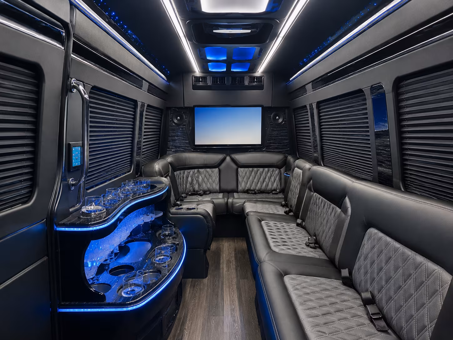 santa clarita sprinter limousine inside