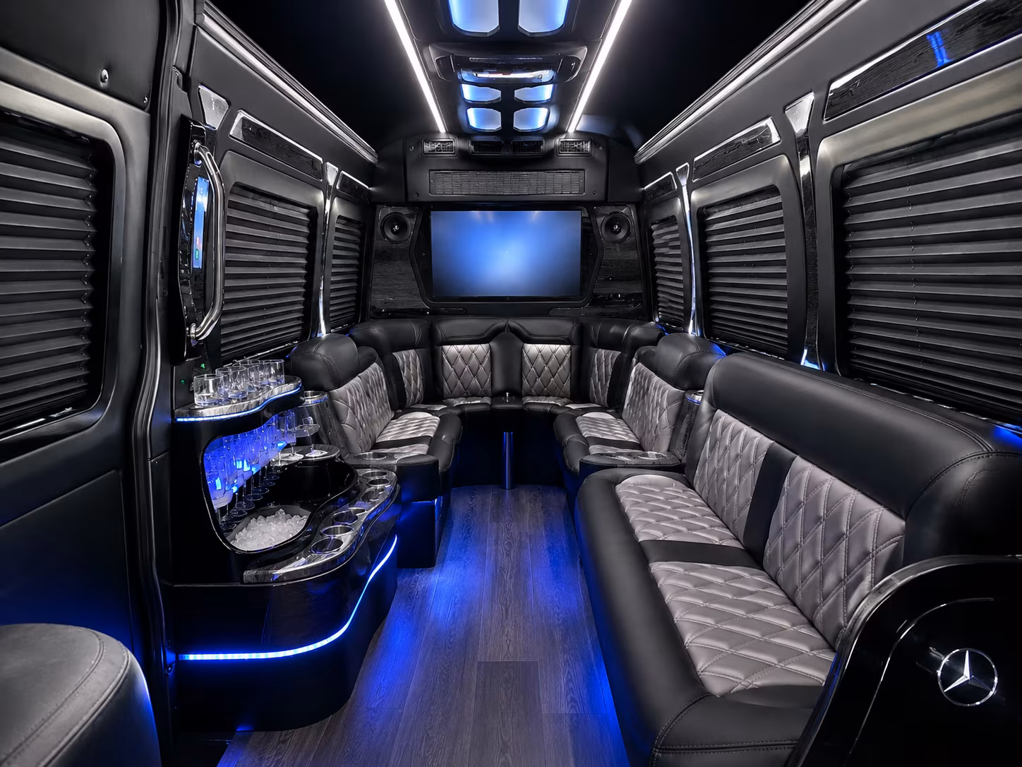 santa clarita sprinter limousine interior